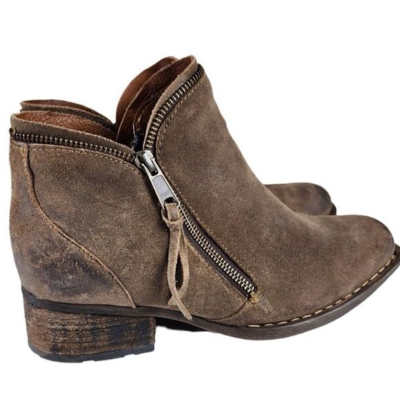 Born-Women’s Montoro ll Heeled Boot Tan Clay Genuine Leather Distressed, Size 10 - Picture 5 of 15